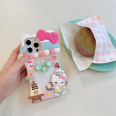 3D Hello Kitty Dessert Case with Strap for iPhone